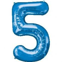 Supershape foil balloon - Blue giant numbers 0-9