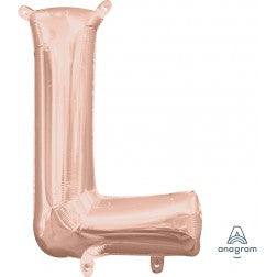 16 inch rose gold air fill letters - DOES NOT TAKE HELIUM
