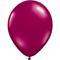 Helium inflated 11” balloon - Sparkling burgundy