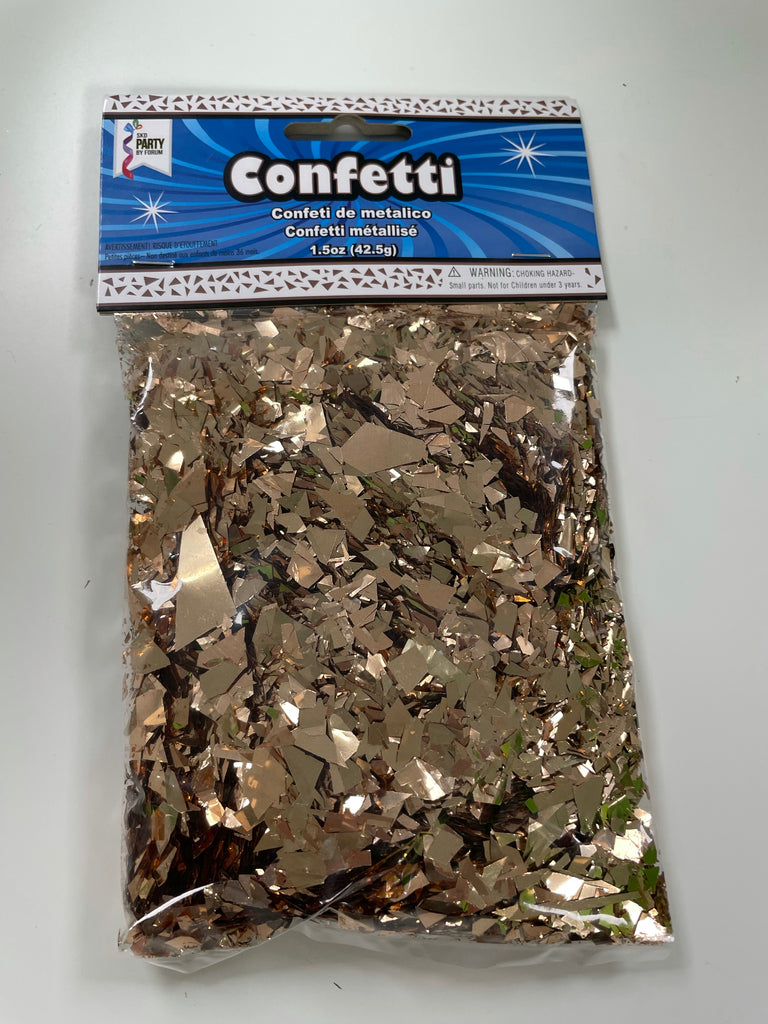 Shredded metallic confetti - various colours