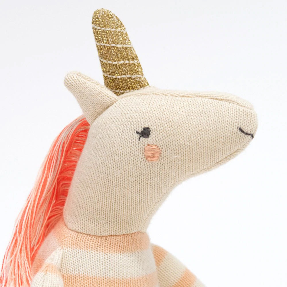 Izzy unicorn knitted toy - Meri Meri
