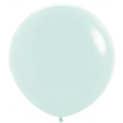 Jumbo helium inflated latex balloon - Matte pastel mint