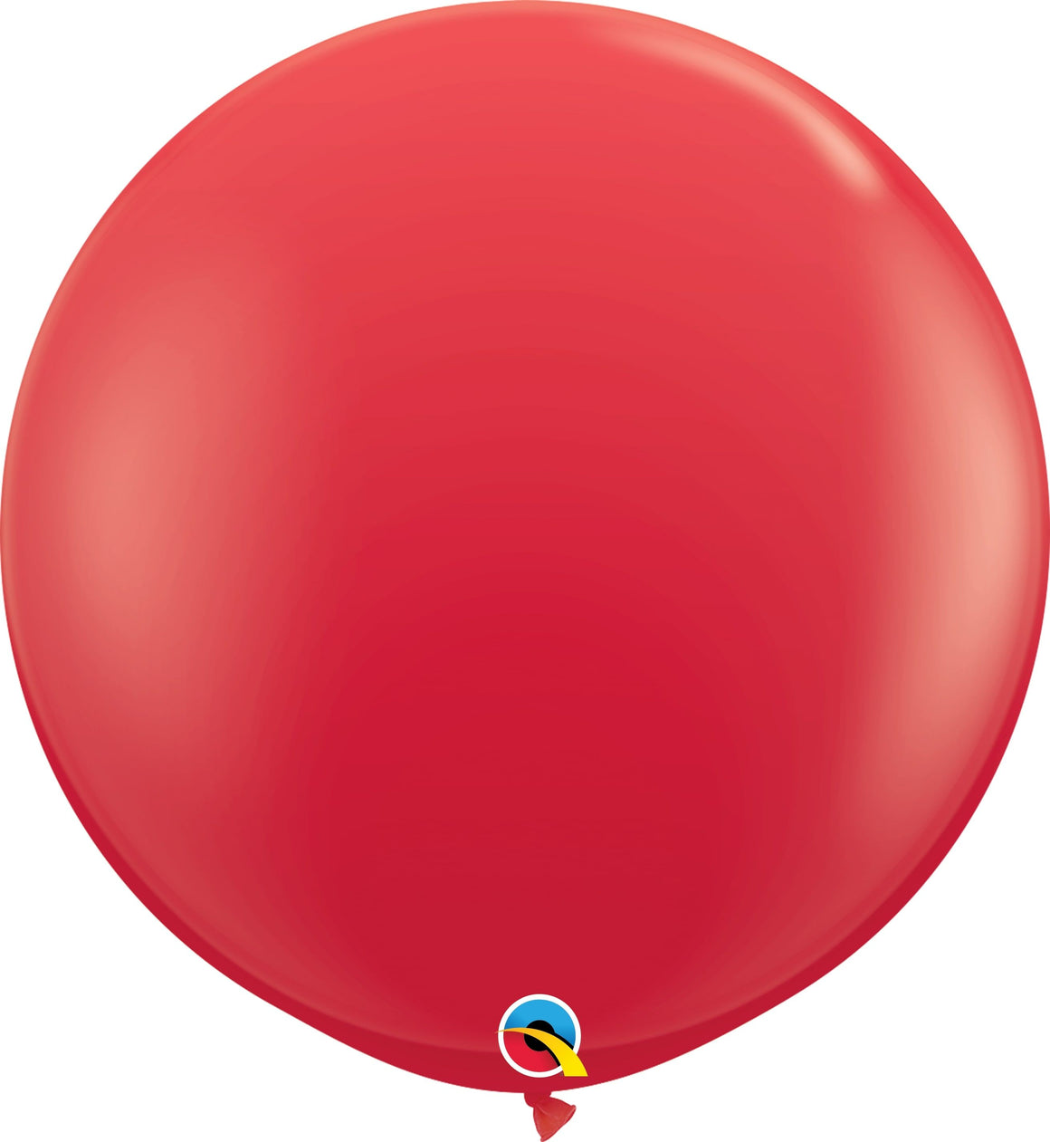 Jumbo helium inflated latex balloon - Red