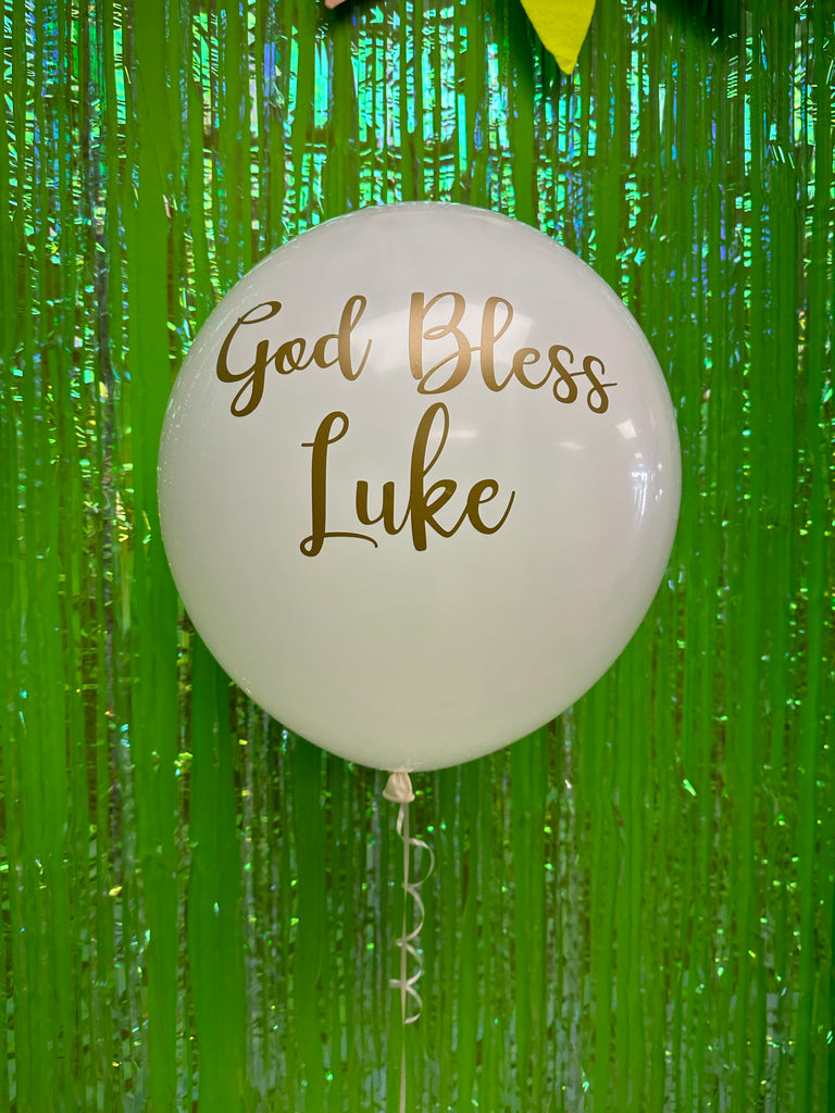 Custom latex 18” balloon (24 hours notice required) various colours