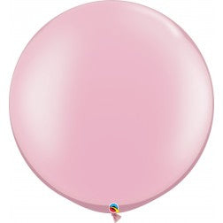 Jumbo helium inflated latex balloon - Pearl pink