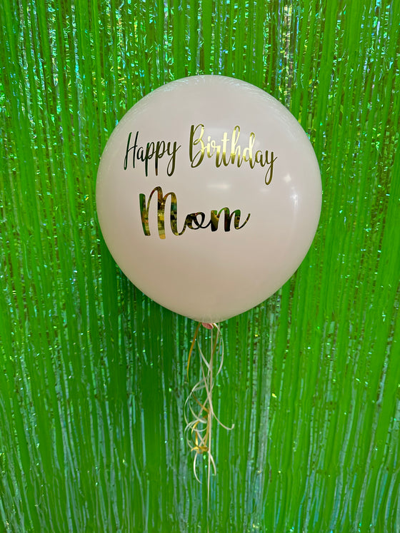 Custom latex 18” balloon (24 hours notice required) various colours