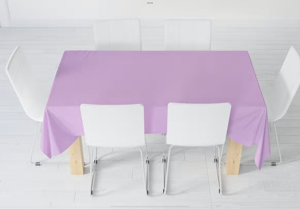 Eco-friendly pastel purple (lilac) disposable paper table cover