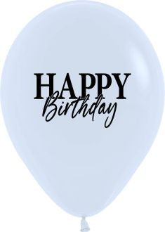 Helium inflated 11” balloon - simply birthday