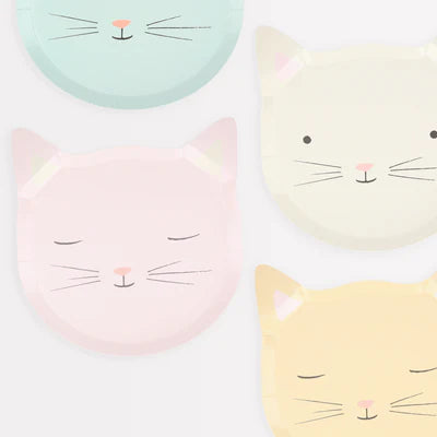 Cute kitten plates - Meri Meri
