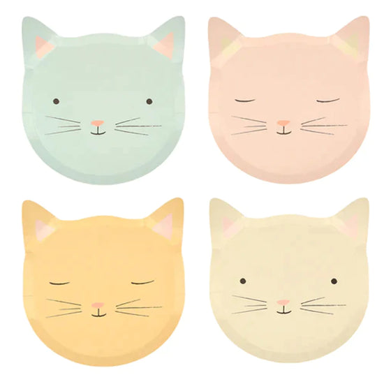 Cute kitten plates - Meri Meri