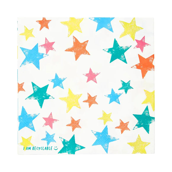 Birthday brights star eco napkins