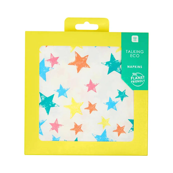 Birthday brights star eco napkins