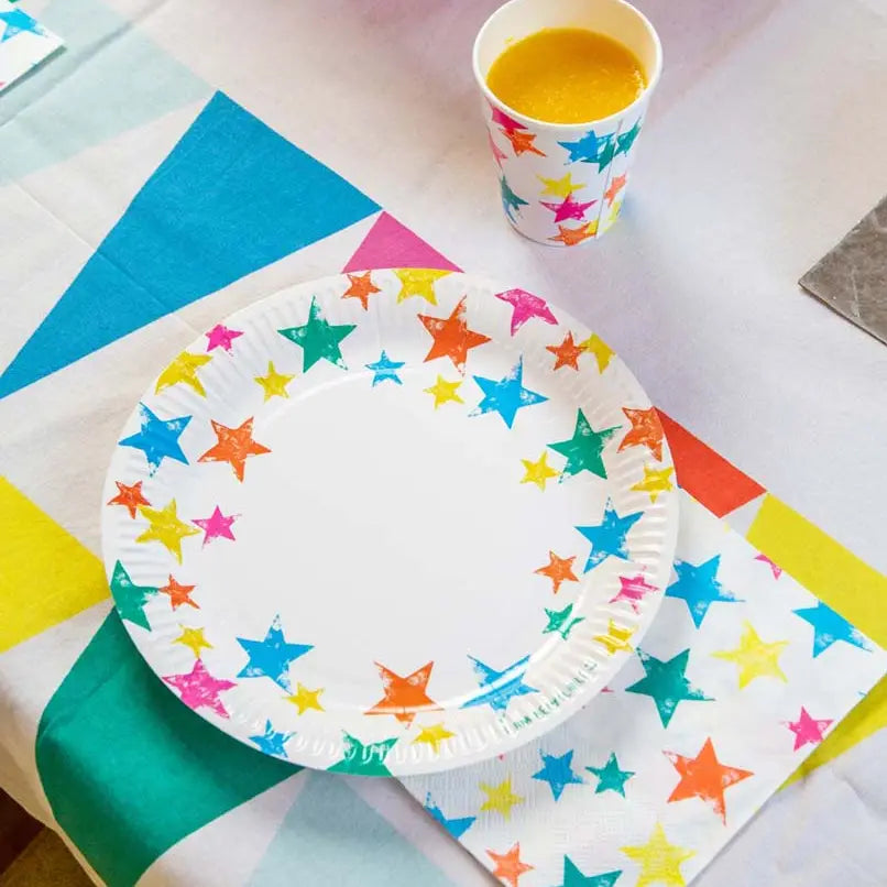 Birthday brights star eco plates