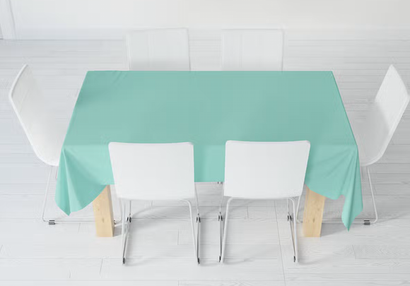 Eco-friendly mint disposable pastel paper table cover