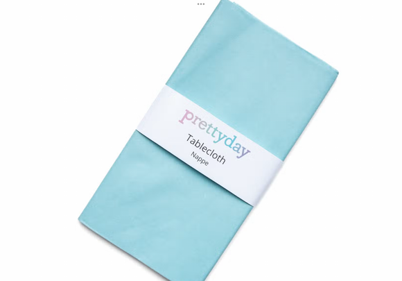 Eco-friendly pastel blue disposable paper table cover