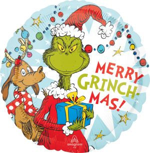 Merry grinch-mas standard balloon