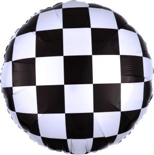 Standard checkerboard pattern foil balloon