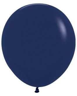 Helium inflated 18” latex balloon - Navy