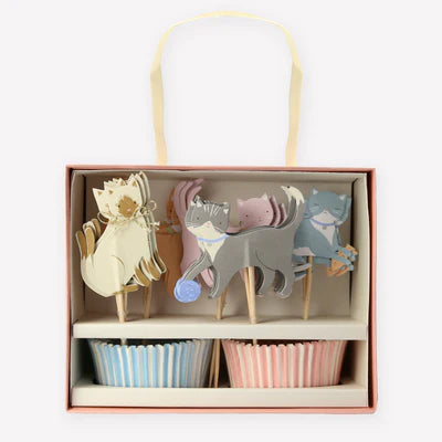Cute kitten cupcake kit - Meri Meri