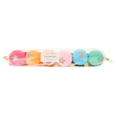 Rainbow surprise balls (pack of 6) - Meri Meri