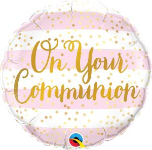On your communion - pink
