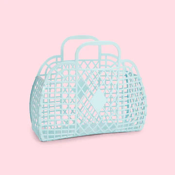 *HALF PRICE* Sun jellies - Small retro bag - seafoam