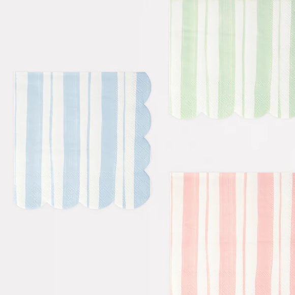 Ticking stripe large napkins - Meri Meri