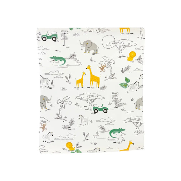 Safari paper table runner