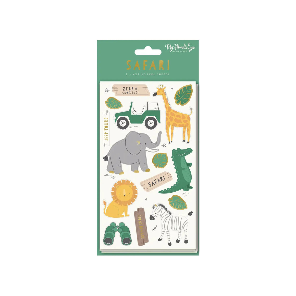 Safari sticker set