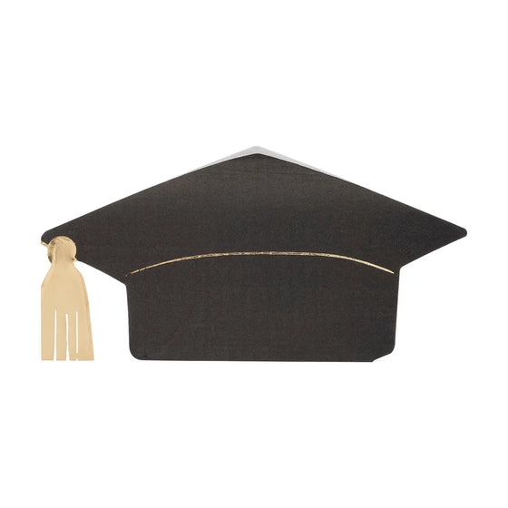Graduation cap shaped napkins