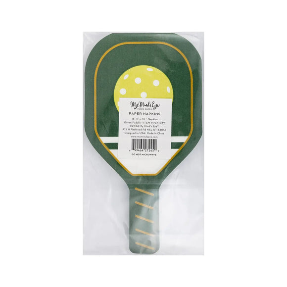 Pickleball green paddle napkin