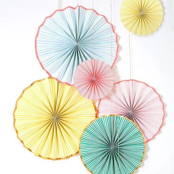 Pastel pinwheel decorations - Meri Meri
