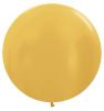Helium inflated 24” latex balloon - Gold