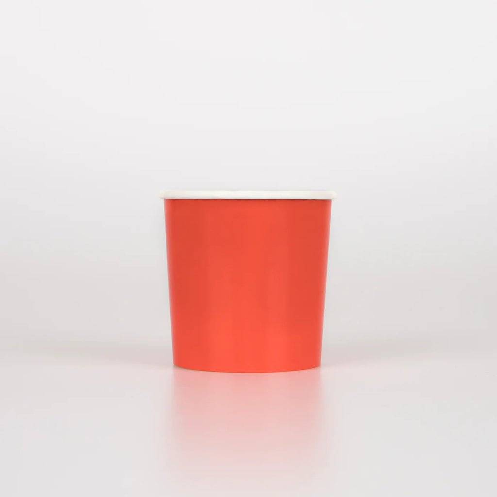 Tomato red cups (pack of 8) - Meri Meri