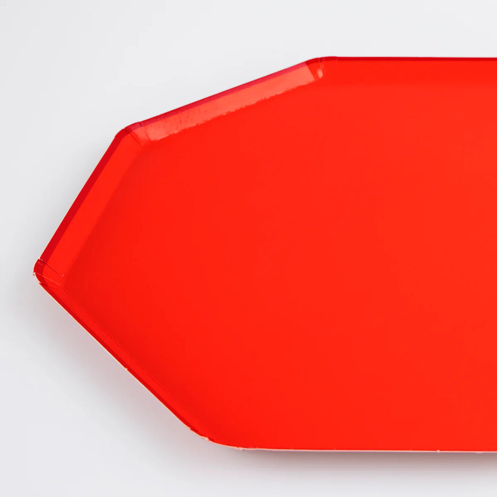 Tomato red dinner plates (pack of 8) - Meri Meri