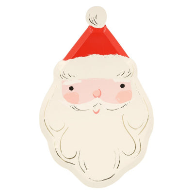 Jolly Christmas Santa plates - Meri Meri