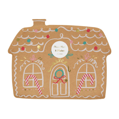 Gingerbread house plates - Meri Meri