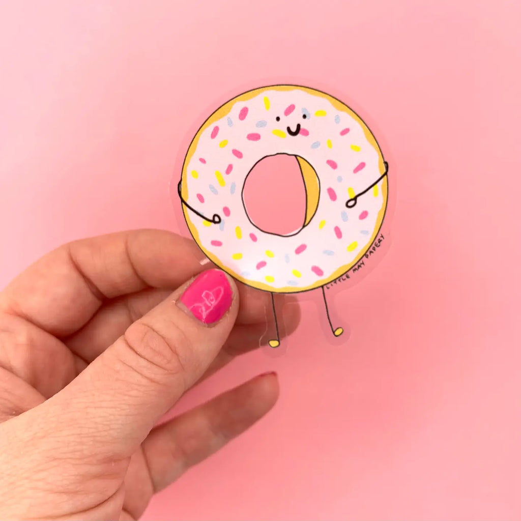 You donut know how much - greeting card with removable vinyl sticker