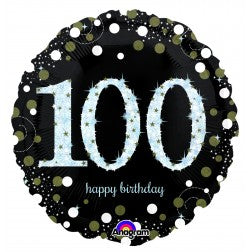 Sparkling 100th birthday - standard