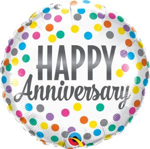Standard anniversary confetti dots