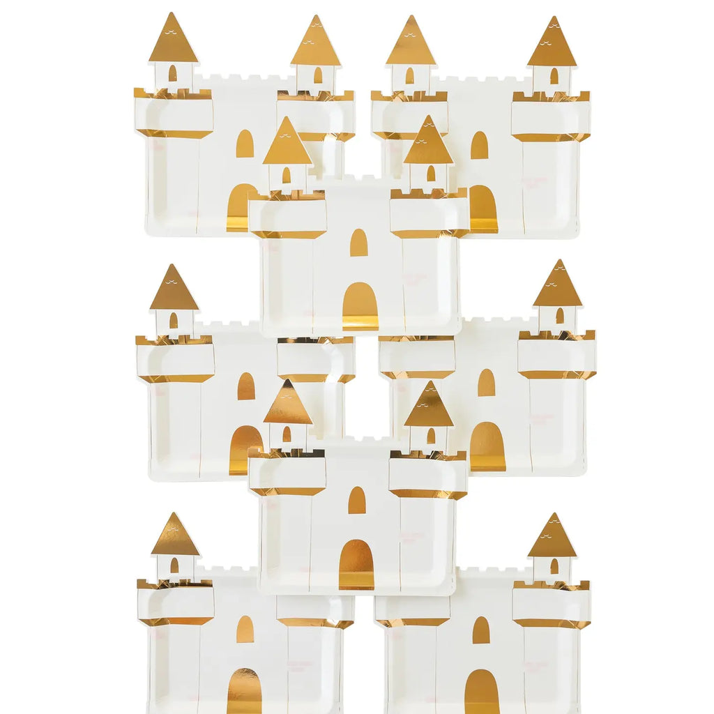 Princess castle shaped plates