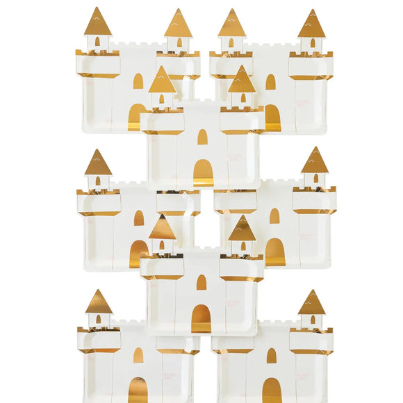 Princess castle shaped plates