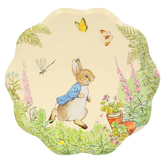 Peter rabbit in the garden large plates - Meri Meri