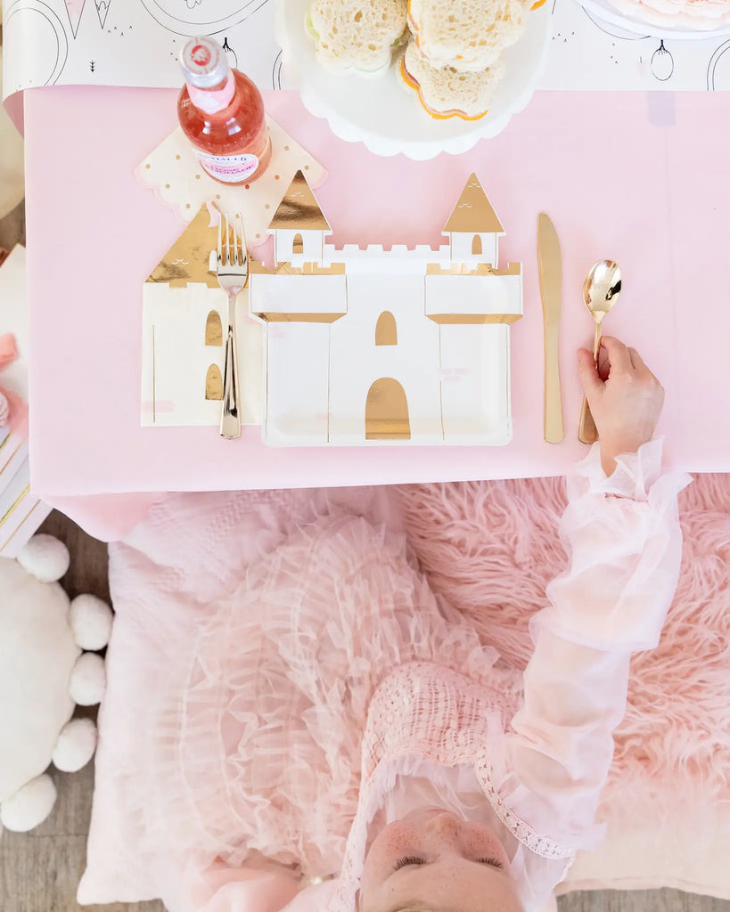 Princess castle shaped plates