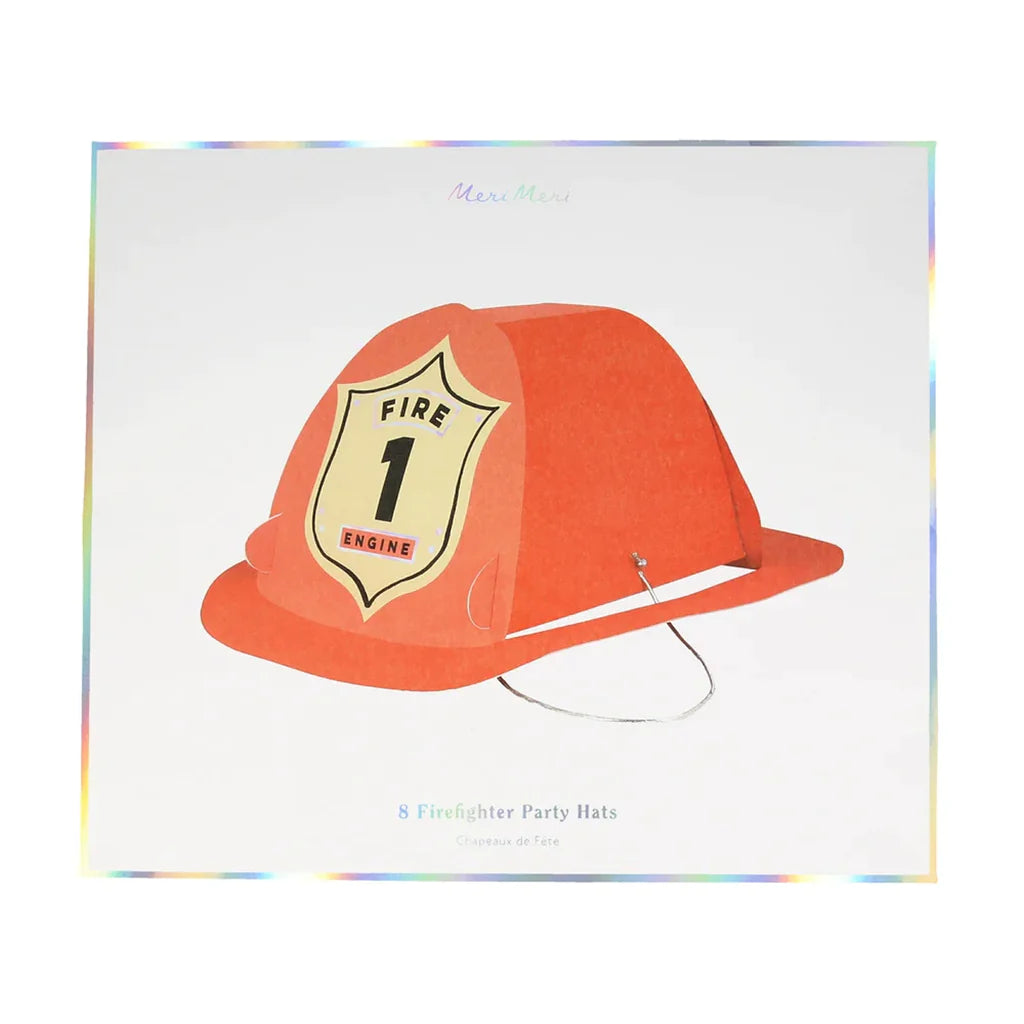 Firefighter hats (pack of 8) - Meri Meri