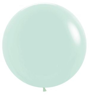 Helium inflated 24” latex balloon - Matte pastel mint