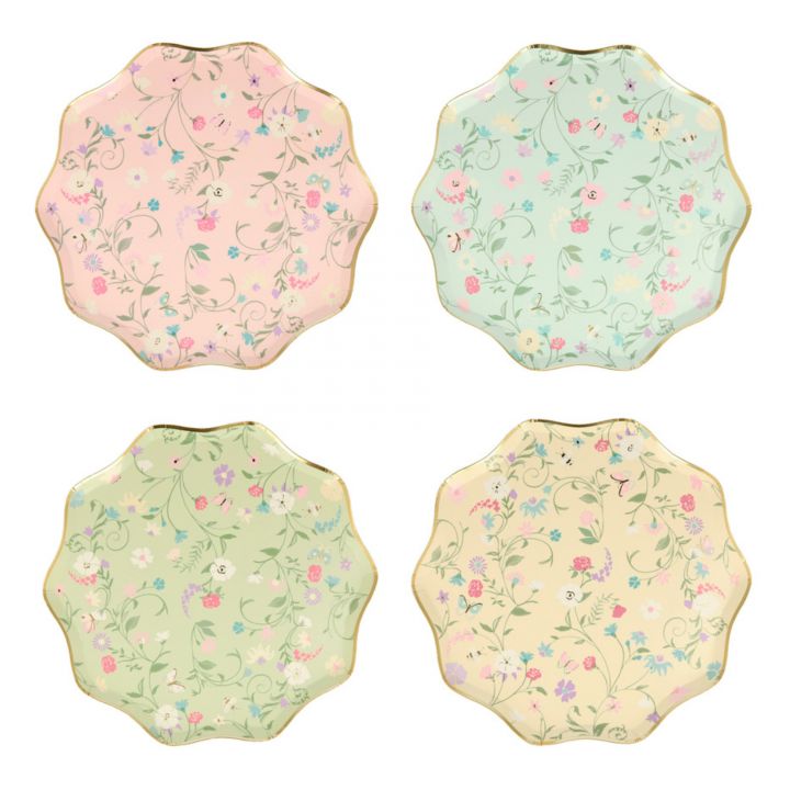 Laduree Paris floral side plates