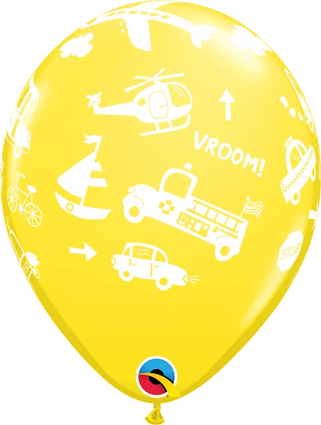 *NEW* 11” *NEW* 11” balloon - transportation (various colour choices)