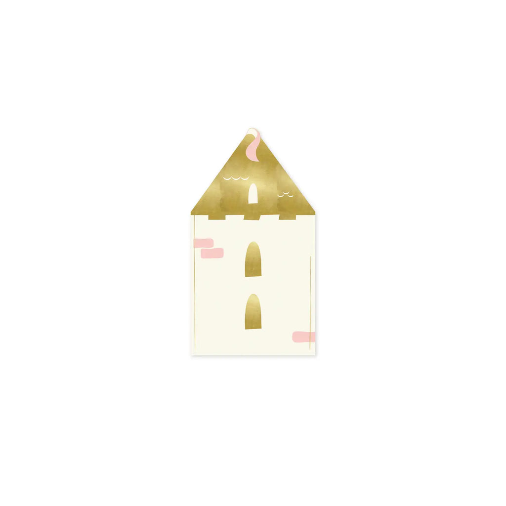 Princess castle shaped napkins