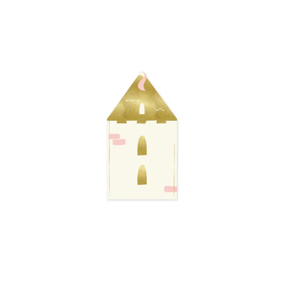 Princess castle shaped napkins